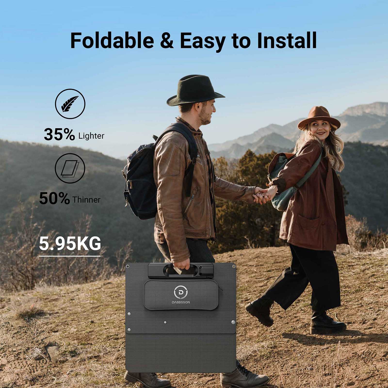 Dabbsson 210W Portable Solar Panel